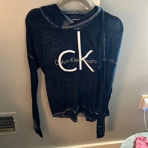 Calvin Klein light weight long sleeve with hood